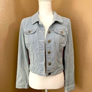 ELLE stripped jean jacket